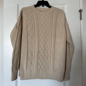 L.L. Bean Men's Crewneck Sweater - Beige